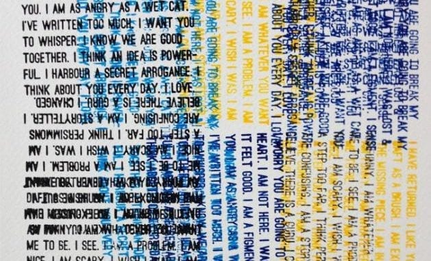 word collection A picture of an artwork by Nicola Anthony