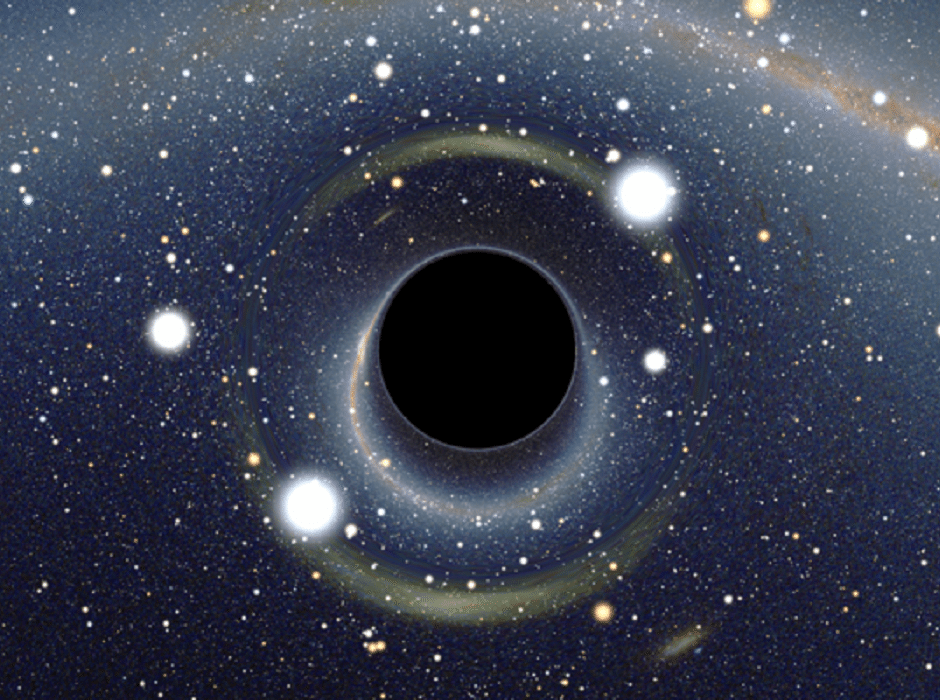 Simulated view of a black hole by Alain Riazuelo of the French National