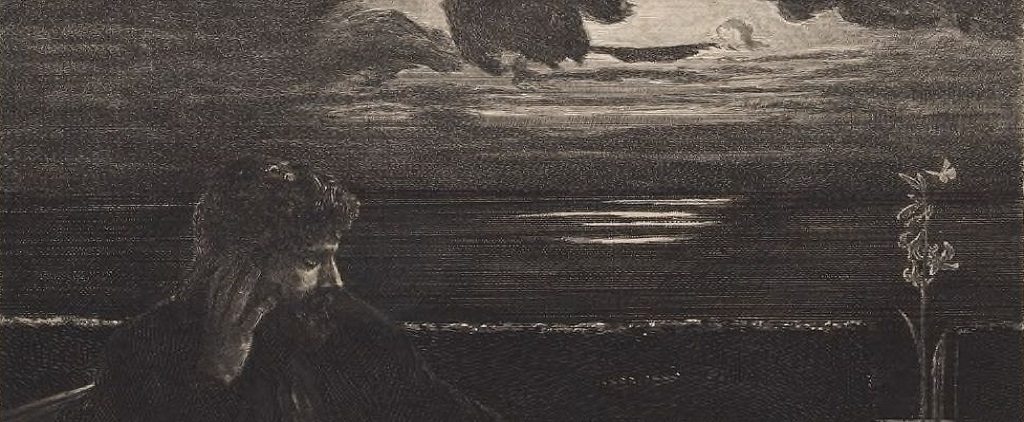 Night, from the portfolio On Death, Part One, Opus XI, Max Klinger, 1897 - Copy