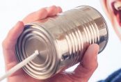 A picture of a can phone by ryan McGuire