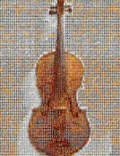 violin mosaic by Dan Chitwood