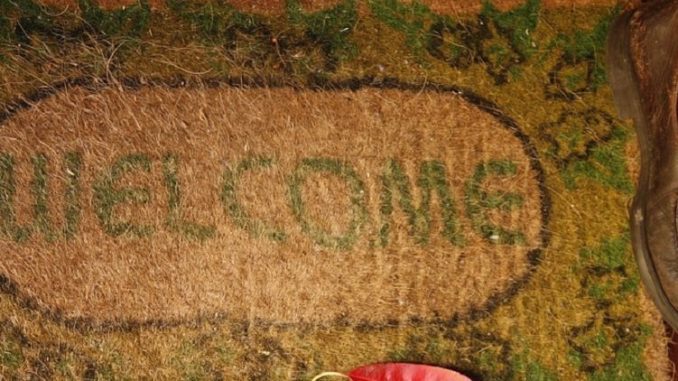 welcome mat, state visit